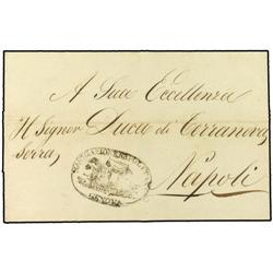 ITALY MARITIME MAIL Wrapper to the Duke of Terranova