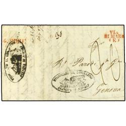 ITALY MARITIME MAIL Entire of GENOVA