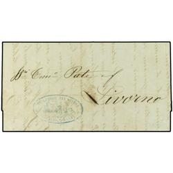 ITALY MARITIME MAIL Entire to LIVORNO