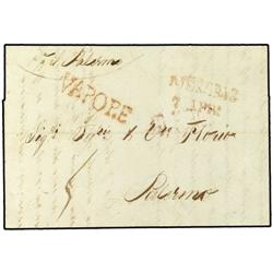 ITALY MARITIME MAIL Entire to PALERMO