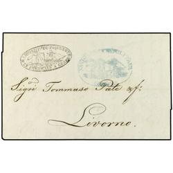 ITALY MARITIME MAIL Entire to LIVORNO 