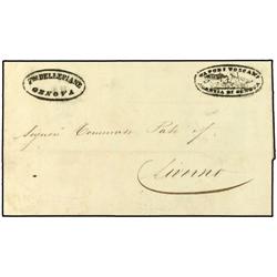 ITALY MARITIME MAIL Entire to LIVORNO