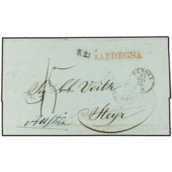 ITALY MARITIME MAIL Entire to STEYR, Austria 