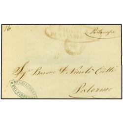 ITALY MARITIME MAIL Wrapper to PALERMO