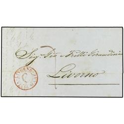 ITALY MARITIME MAIL Entire from GENOVA