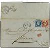 Image 1 : ITALY MARITIME MAIL Paid entire from LYON