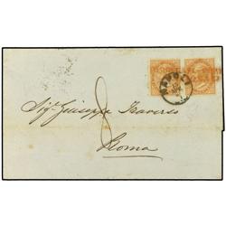 ITALY MARITIME MAIL Entire from PALERMO to ROME