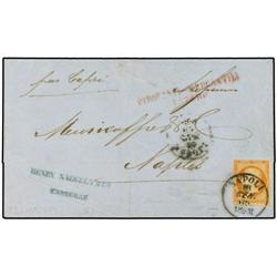 ITALY MARITIME MAIL Entire from MARSEILLE