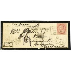 ITALY MARITIME MAIL Mourning cover to SIDMOUTH, Devon,