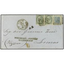 ITALY MARITIME MAIL Envelope to LOCARNO
