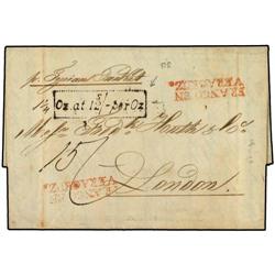 MEXICO Entire letter to London 