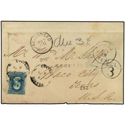 MEXICO Cover used to TEXAS bearing 25 c.