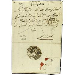 PALESTINE Entire letter written by Spanish Missionary 