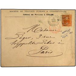 PANAMA PERIODO FRANCES. Sobre de la Sociétè 