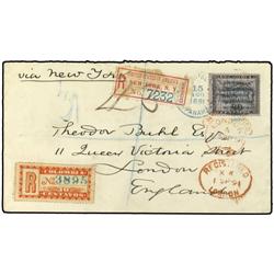 PANAMA Registered cover to London