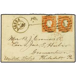 PORTUGAL ENVELOPE to Germantown, PA, USA, 