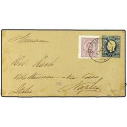 PORTUGAL Sobre Entero Postal de 25 reis