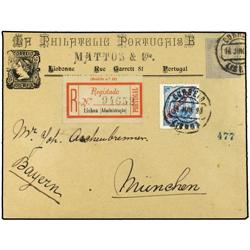 PORTUGAL Entero postal de 50 reis gris