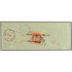 PORTUGUESE INDIA MARGAO a PANGIM. 20 reis rojo