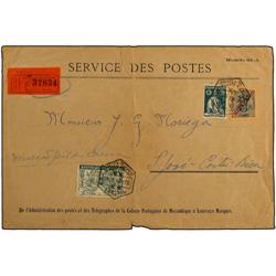 LOURENCO MARQUES Registered cover to San Jose