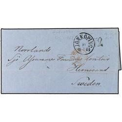 SWEDEN Entire letter from GIBRALTAR