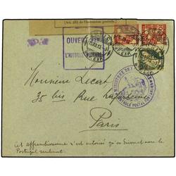 SWITZERLAND Cover to Paris franked by Pro Juventute