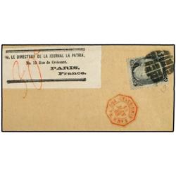 UNITED STATES OF AMERICA Newspaper wrapper to Paris