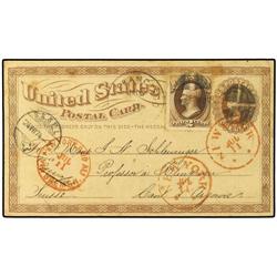 UNITED STATES OF AMERICA Pre UPU usage of 1 c.