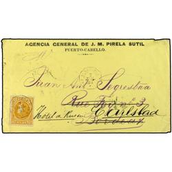 VENEZUELA Cover from Puerto Cabello to France 