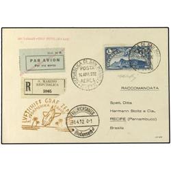 ZEPPELIN ALEMANIA. 3rd S.America Flight