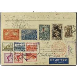 ZEPPELIN Registered envelope to New York