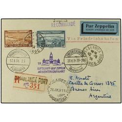 ZEPPELIN ALEMANIA. Argentina Flight.