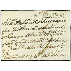 ARGENTINA FRONTAL dirigido a STGO. DE CHILE