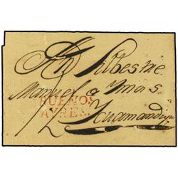 ARGENTINA Envuelta circulada a YCUAMANDIYU