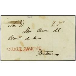 ARGENTINA Envuelta circulada a VICTORIA