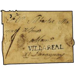 PARAGUAY Envuelta sin fecha dirigida a PARAGUAY