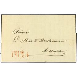 PERU 2 Cartas con marcas PIURA