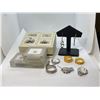 Image 1 : ASSORTED RINGS AND STONES