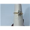Image 1 : 14K YELLOW GOLD MOISSANITE RING