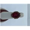 Image 1 : LADIES RING WITH RED STONE