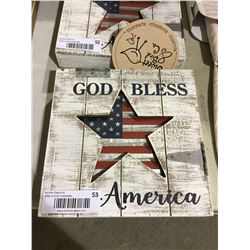 Sweet Bird and Co America Small Box Sign