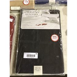 Origins Microfiber Tablecloth - Black (60" x 102")