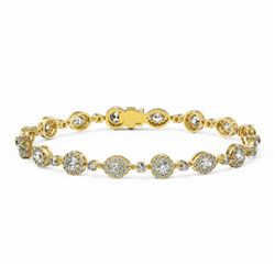 8 ctw Marquise Cut Diamond Designer Bracelet 18K Yellow Gold