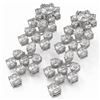 Image 1 : 14.92 ctw Mixed Cut Diamond Designer Earrings 18K White Gold