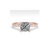 Image 1 : 1.01 ctw Cushion VS/SI Diamond Engagement Designer Ring 18K Rose Gold