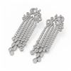 Image 1 : 18.26 ctw Diamond Designer Earrings 18K White Gold