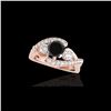 Image 1 : 2.26 ctw Certified VS Black Diamond Bypass Solitaire Ring 10K Rose Gold