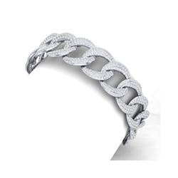 10 ctw Certified VS/SI Diamond Bracelet 18K White Gold