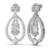 Image 2 : 4.65 ctw Diamond Earrings 18K White Gold
