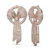 Image 2 : 11.45 ctw Diamond Earrings 18K Rose Gold